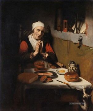 Gebet Barock Nicolaes Maes Ölgemälde